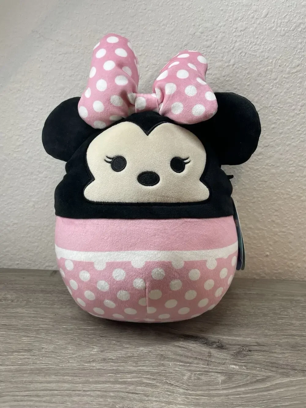 Disney Squishmallows Minnie Mouse Pink Polka Dot 9” Plush Toy NWT